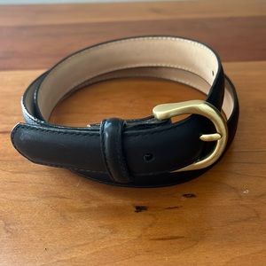Lands’ End Black leather belt